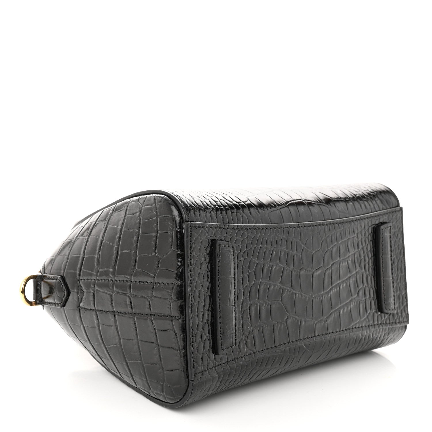 Givenchy Calfskin Crocodile Embossed Mini Antigona Black 4 of 10