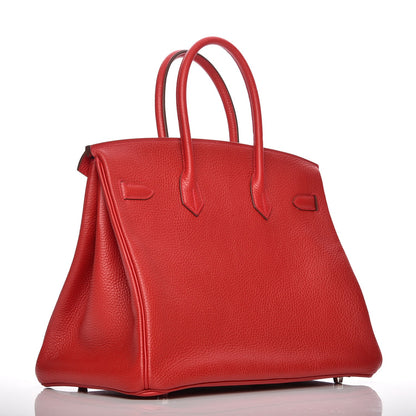 Hermes Togo Birkin 35 Rouge Casaque 3 of 27