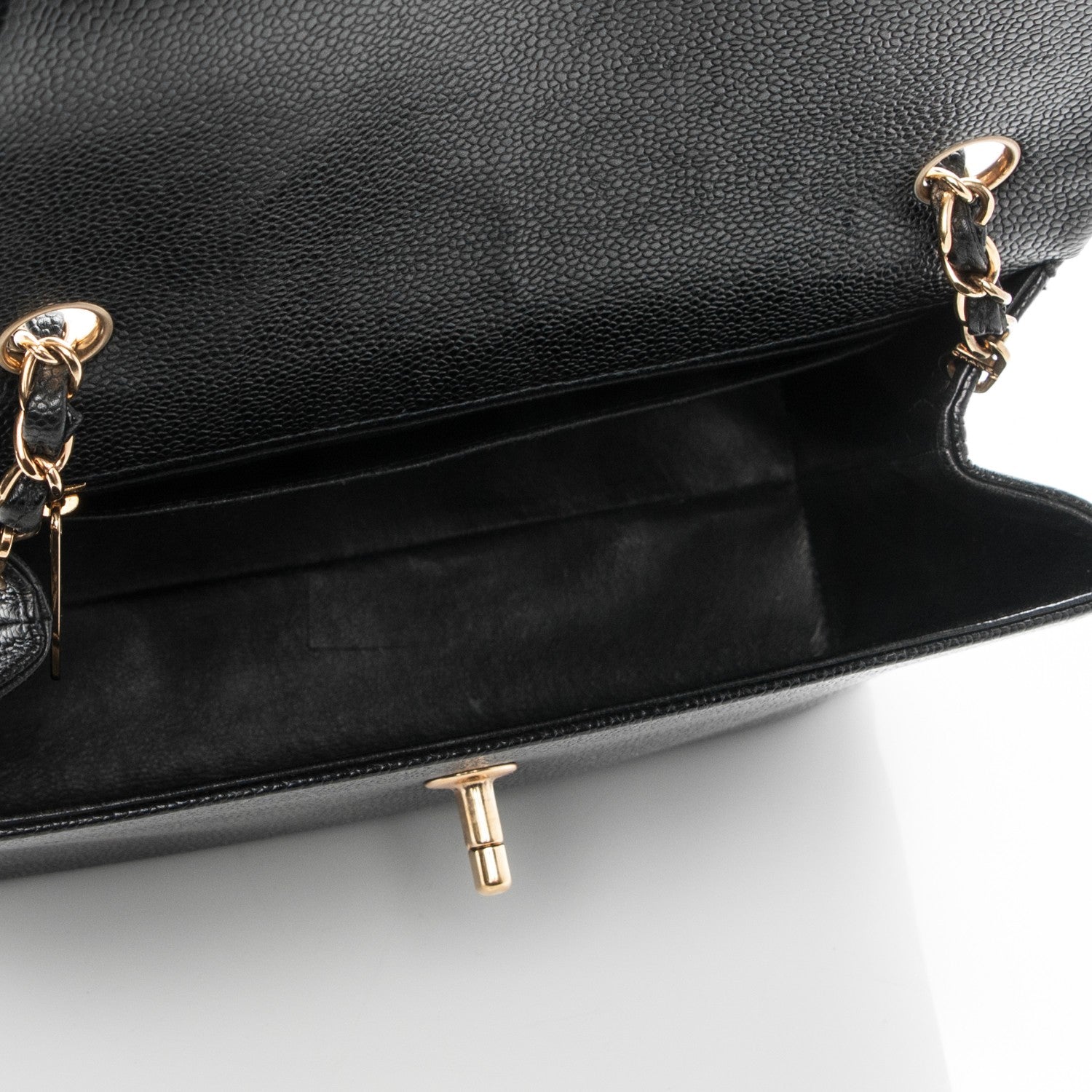 Chanel Caviar Flap Shoulder Bag Black 5 of 8