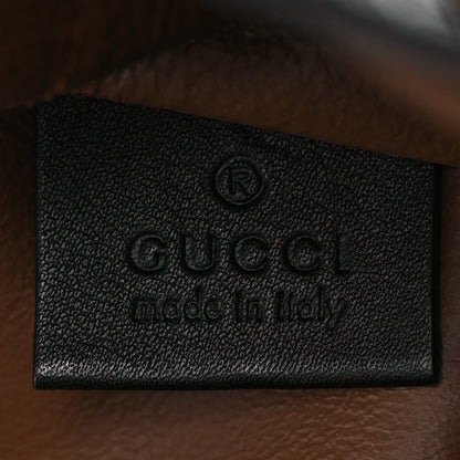 Gucci Suede Patent Maxi Rajah Chain Tote Nocciola Black 7 of 13