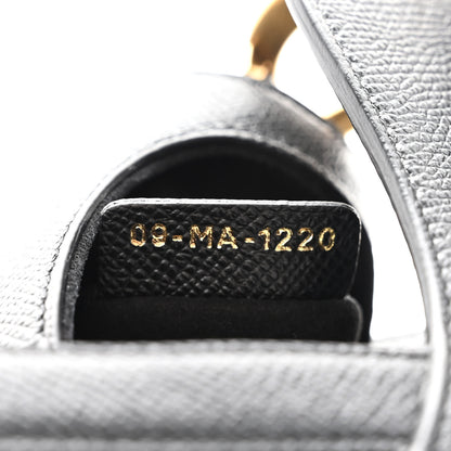 Christian Dior Grained Calfskin Mini Saddle Bag Black 7 of 10