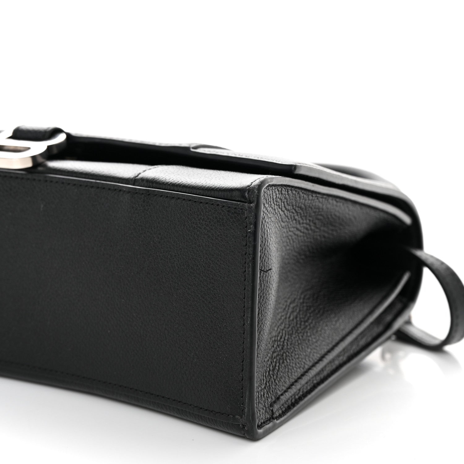 Balenciaga Grained Calfskin Medium Hourglass Top Handle Bag Black 8 of 19