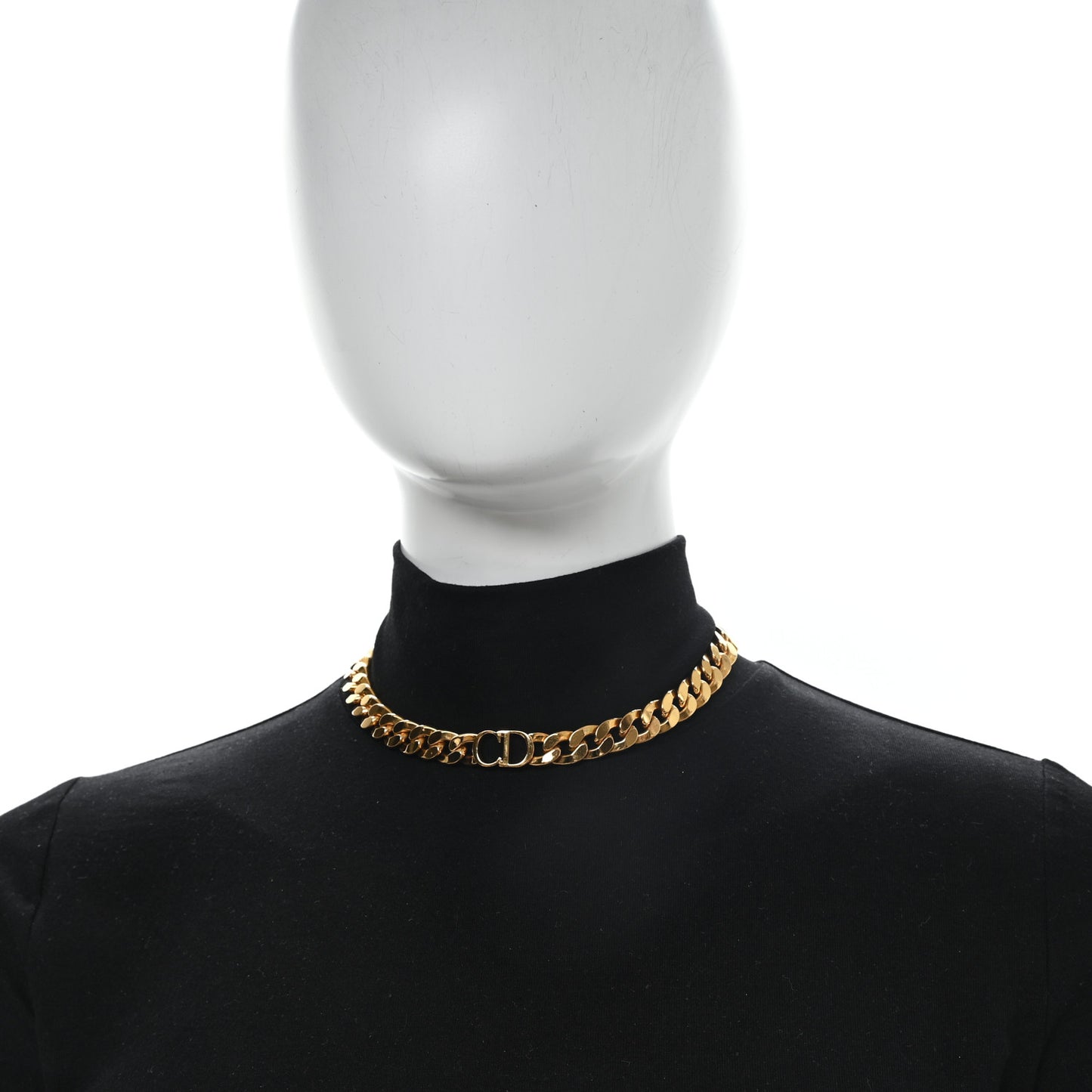 Metal Danseuse Etoile Chain Choker Necklace Gold