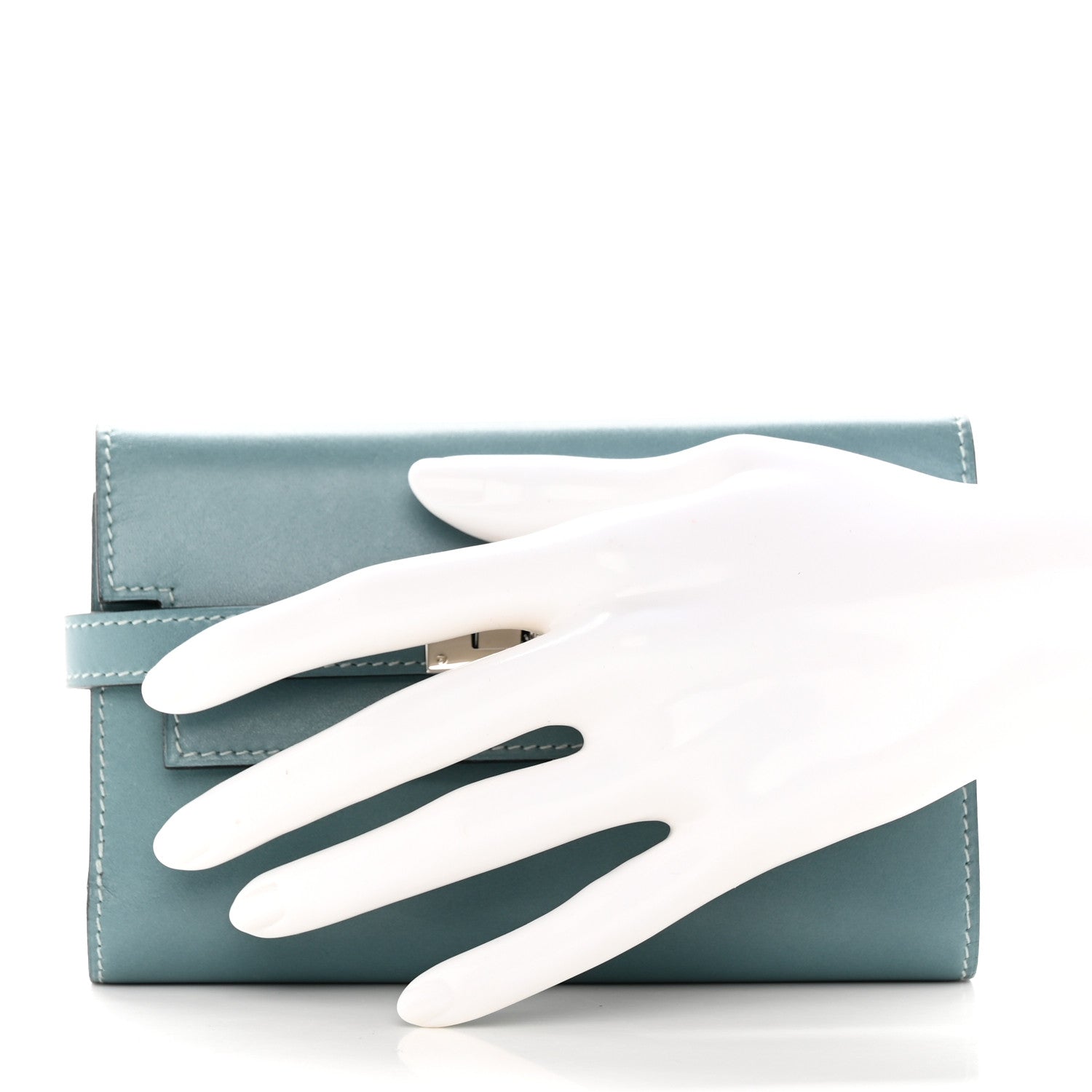 Hermes Swift Medium Kelly Wallet Ciel 2 of 13