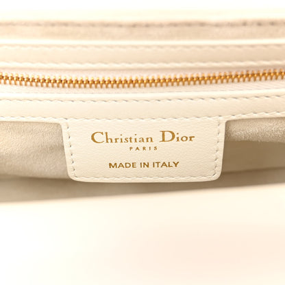 Christian Dior Lambskin Cannage Small Jolie Top Handle Bag Latte 6 of 12