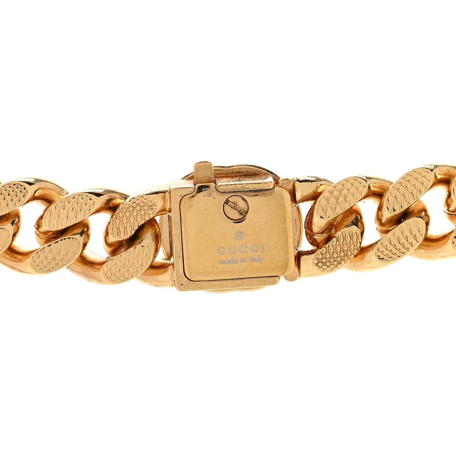 Gucci Script Choker Necklace Gold 4 of 4