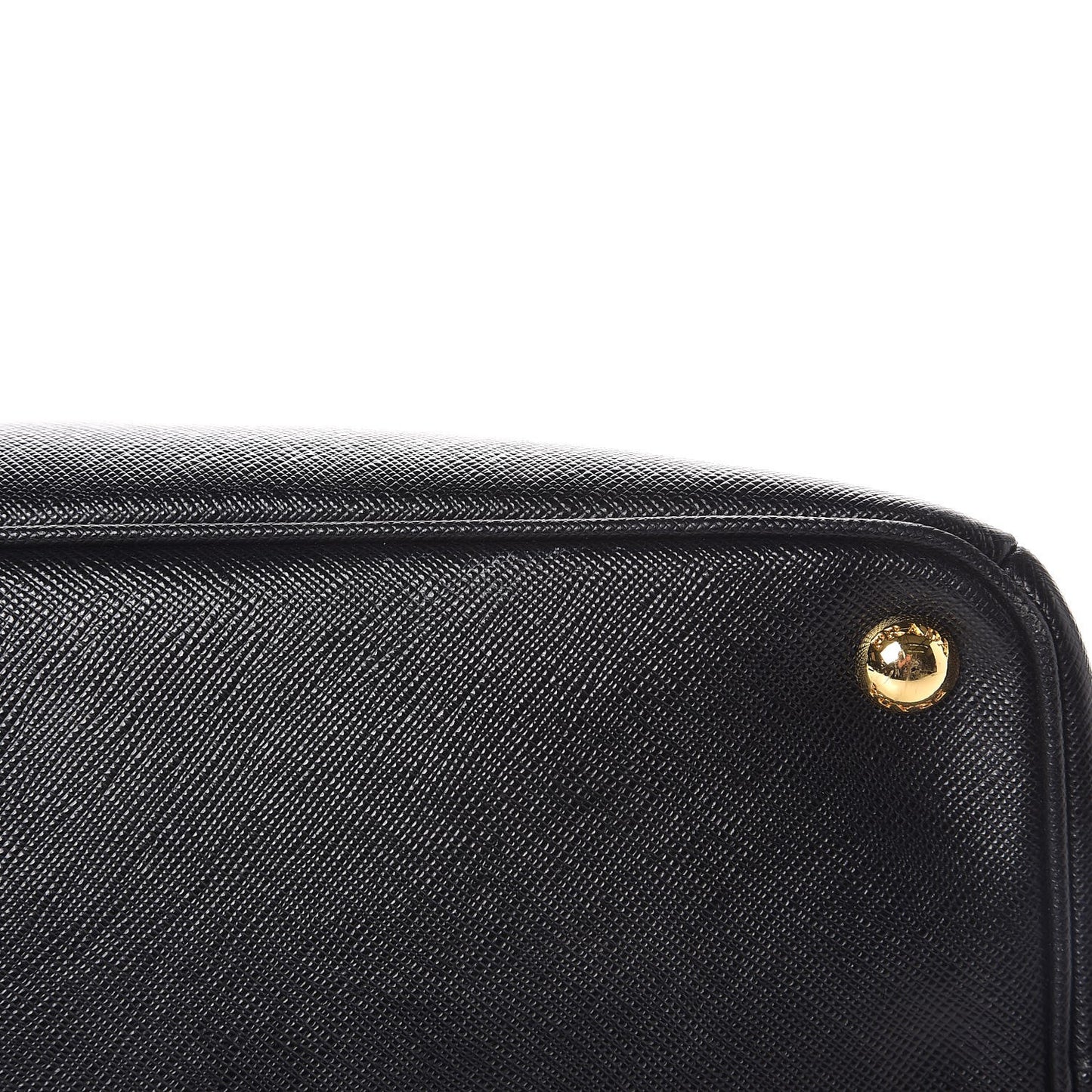 Saffiano Large Galleria Double Zip Tote Black