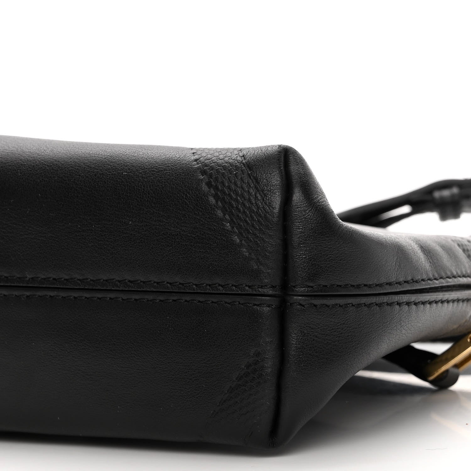 Burberry Calfskin Check Embossed Small Chichester Crossbody Clutch Bag Black 10 of 10