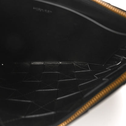 Bottega Veneta Nappa Maxi Intrecciato Large Cassette Flat Zip Pouch Black 5 of 9