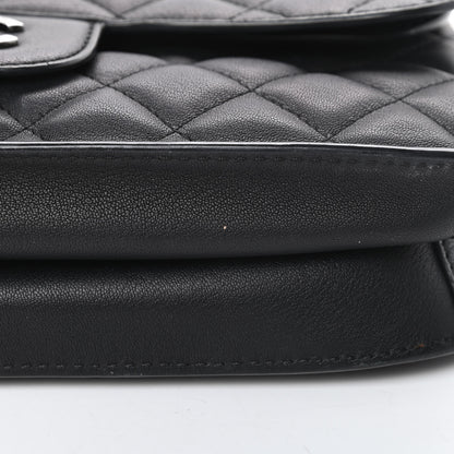 Chanel Lambskin Quilted Large Natural CC Flap Black 15 of 16