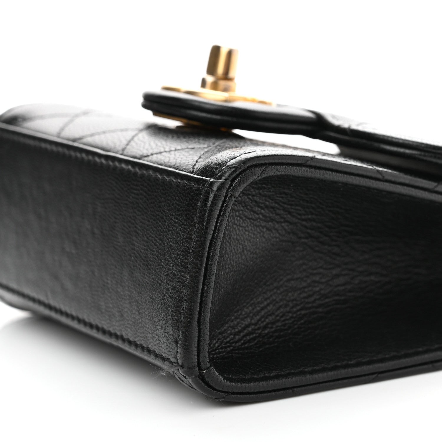 Chanel Goatskin Chic Pearls Clutch On Chain Black 9 of 10