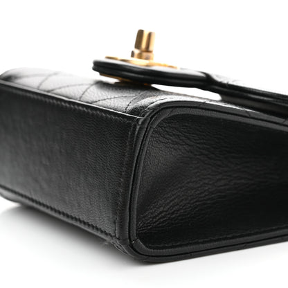 Chanel Goatskin Chic Pearls Clutch On Chain Black 9 of 10