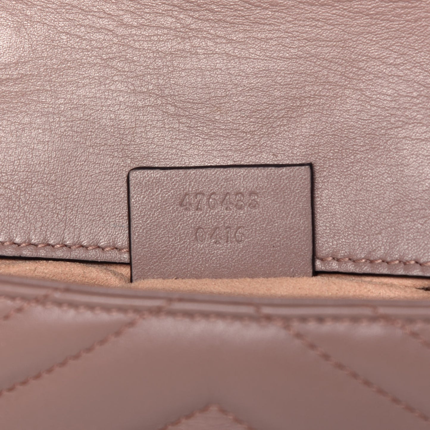 Calfskin Matelasse Super Mini GG Marmont Shoulder Bag Porcelain Rose