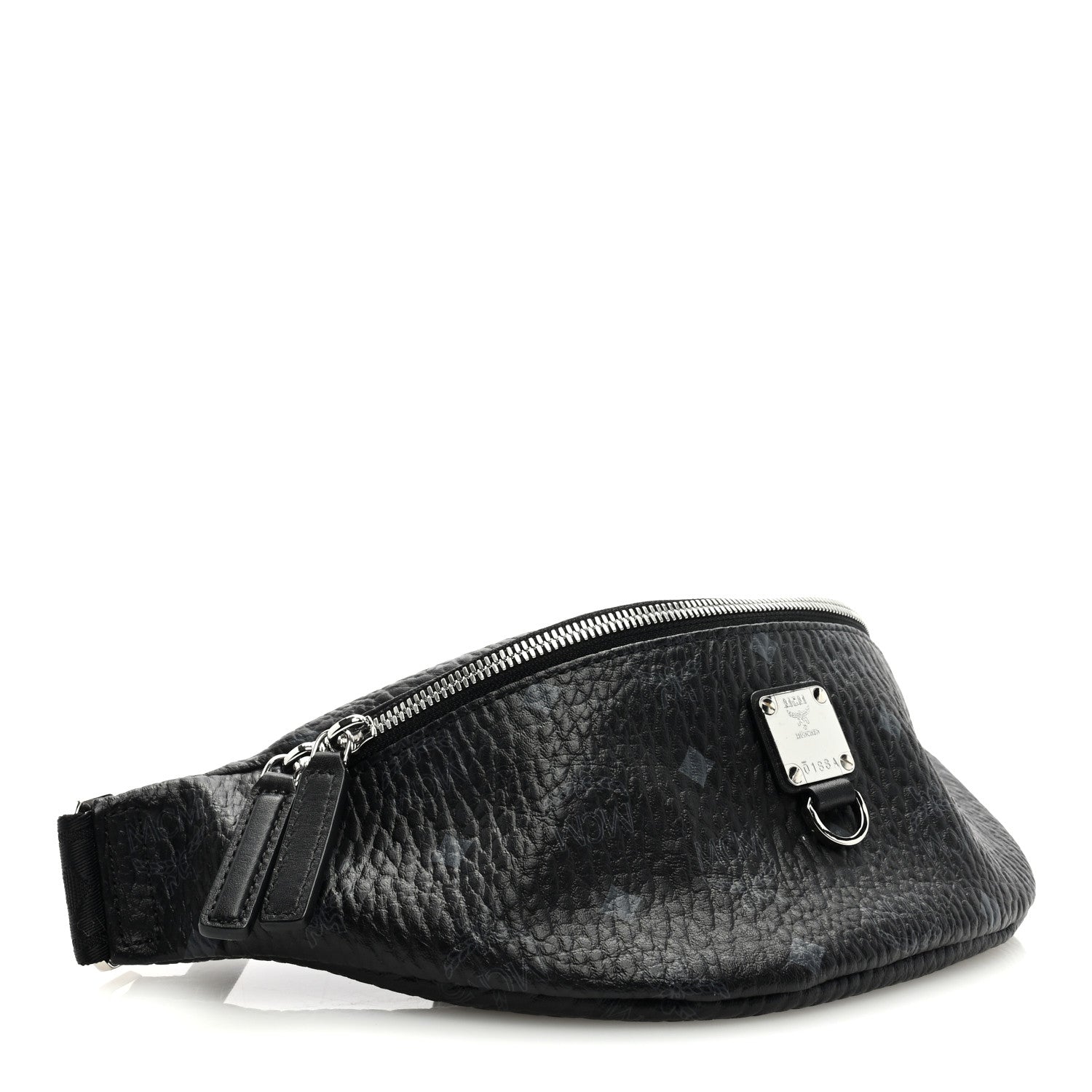 MCM Visetos Small Stark Belt Bag Black 4 of 8