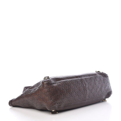 Gucci Guccissima Large Abbey Tote Dark Brown 4 of 10