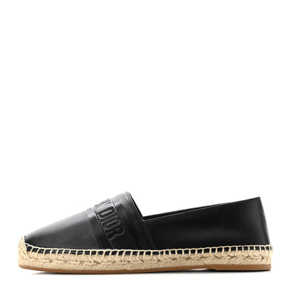 Christian Dior Lambskin Granville Espadrilles 39.5 Black 1 of 10