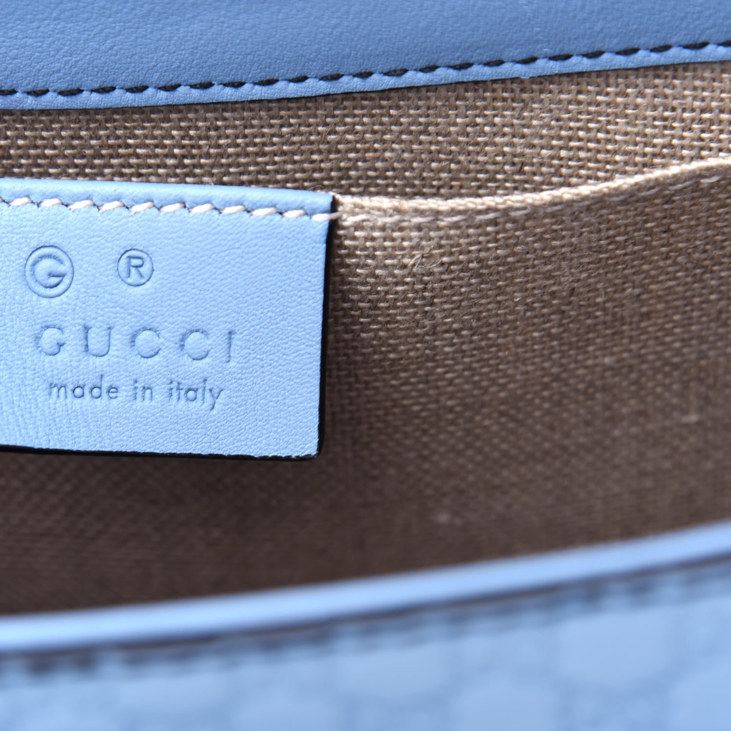 Gucci Microguccissima Medium Emily Chain Shoulder Bag Mineral Blue 6 of 11