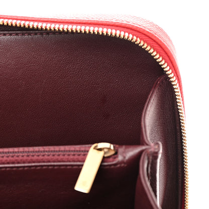 Chanel Caviar Quilted Medium CC Filigree Vanity Case Red 12 of 17