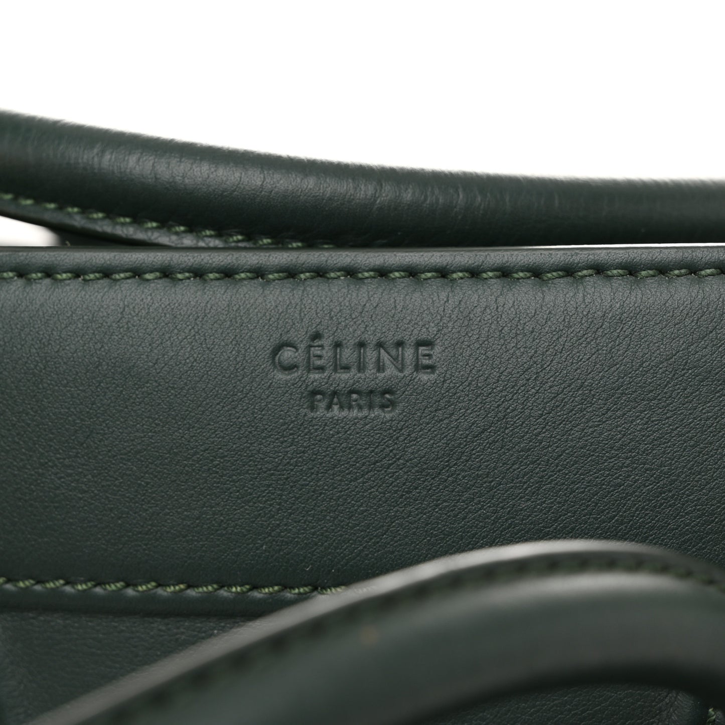 Smooth Calfskin Medium Phantom Luggage Bottle Green