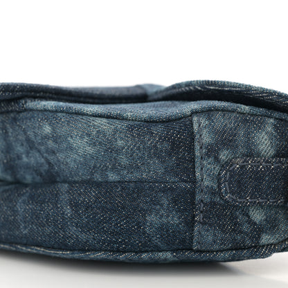 Christian Dior Denim Tie Dye Mini Saddle Bag Blue 9 of 10