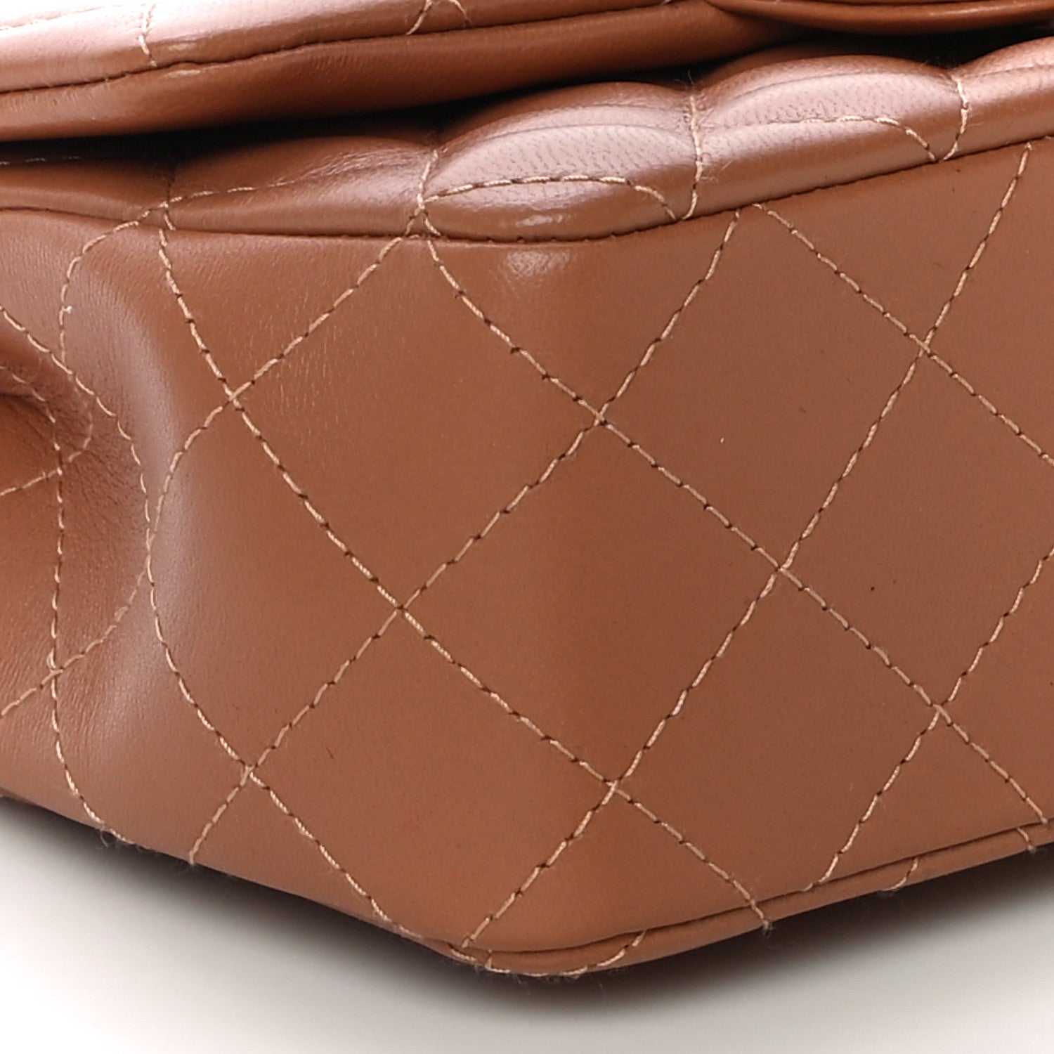 Chanel Lambskin Quilted Mini Rectangular Flap Brown 8 of 10