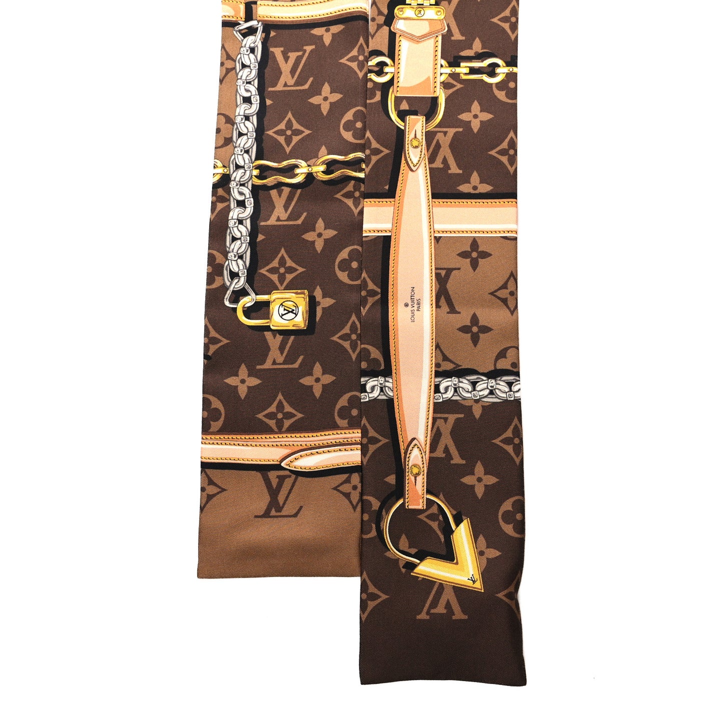 Silk Monogram Confidential Bandeau Brown