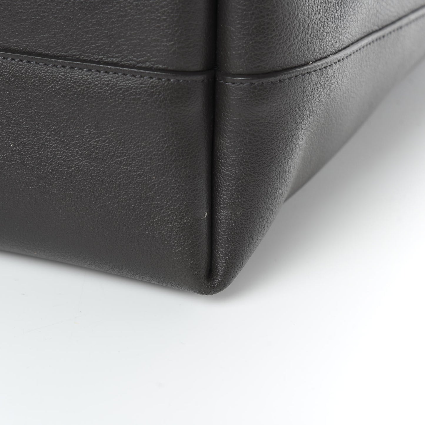 Calfskin Large Shopping Tote Coal