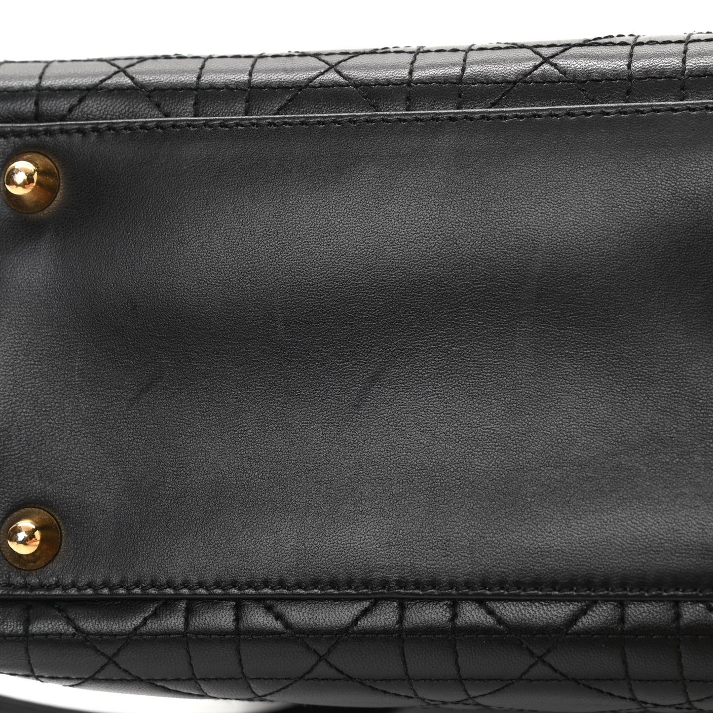 Lambskin Cannage Large Lady Dior Black