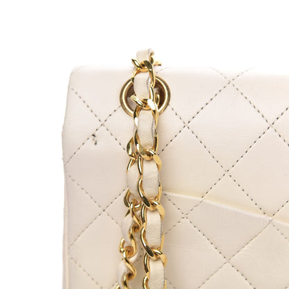 Chanel Lambskin Quilted Small Double Flap White 13 of 15