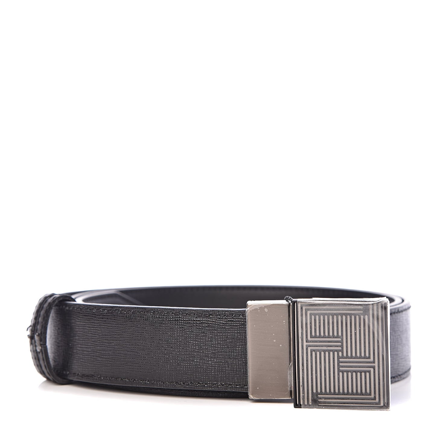 Vitello Icon Belt Black Ruthenium