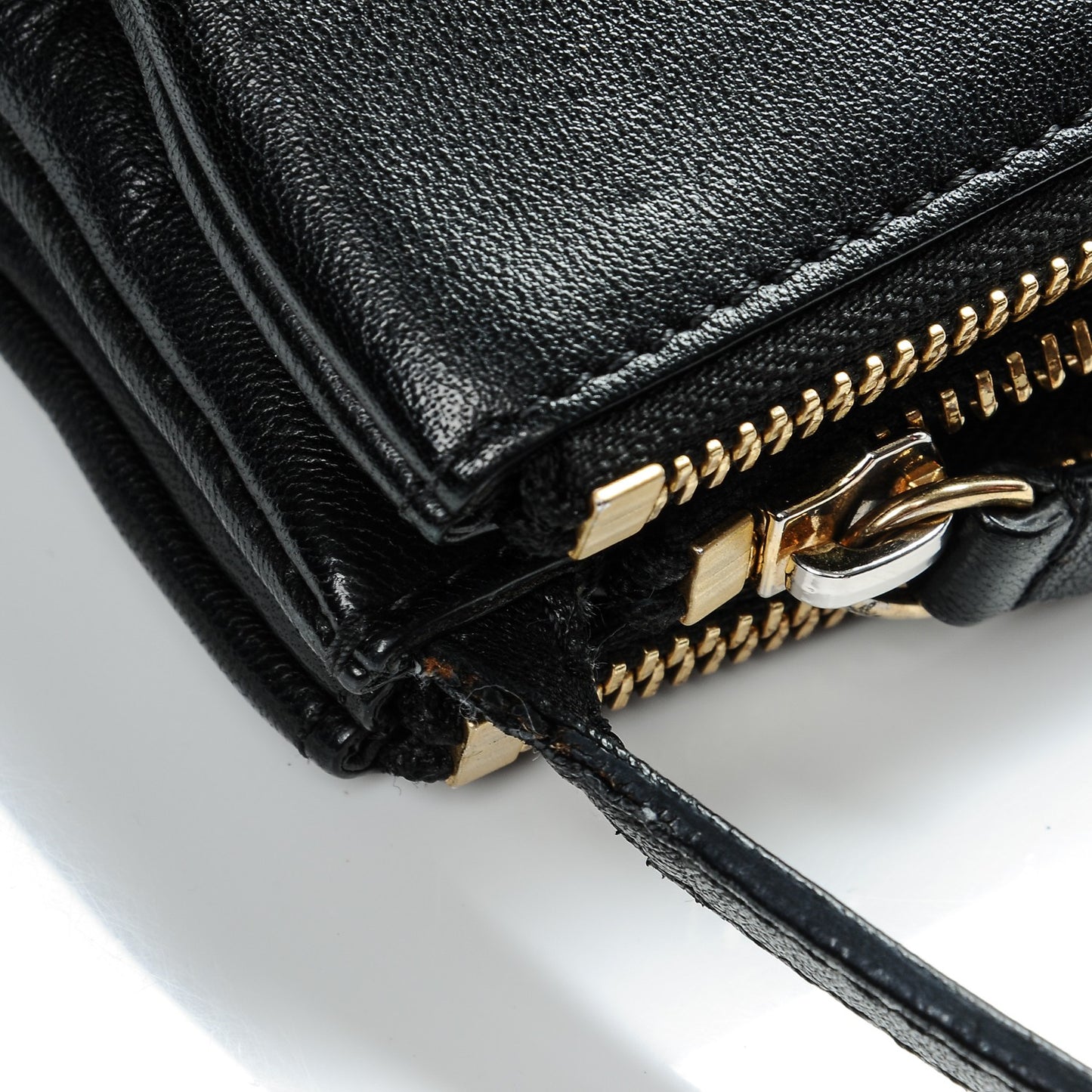 Lambskin Small Trio Crossbody Bag Black