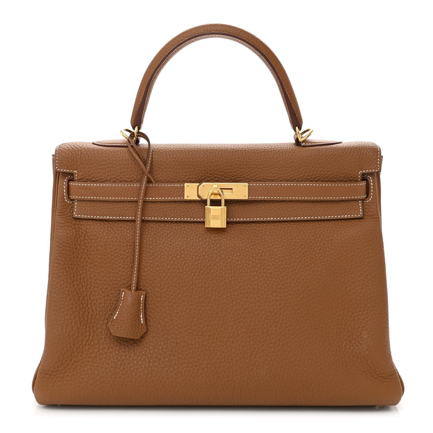 Hermes Togo Kelly Retourne 35 Gold 1 of 14