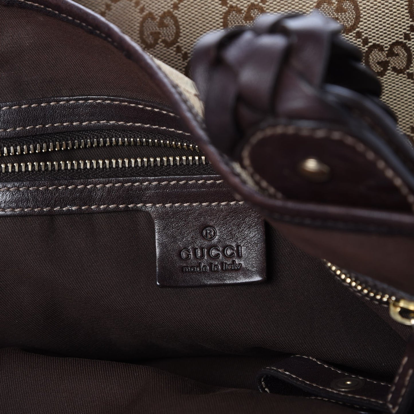Monogram Medium Pelham Shoulder Bag Dark Brown