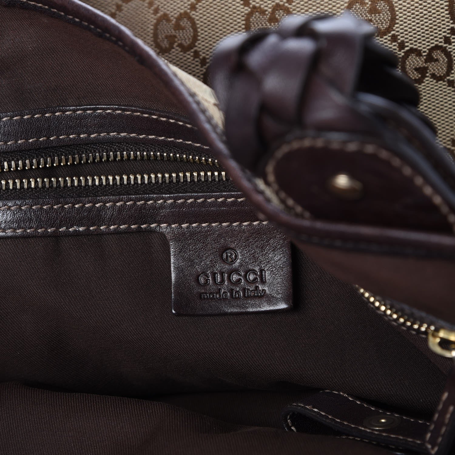 Gucci Monogram Medium Pelham Shoulder Bag Dark Brown 6 of 8