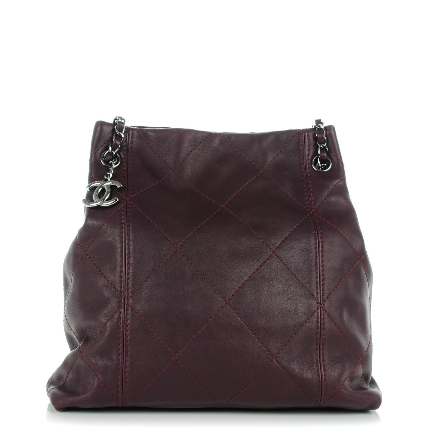 Lambskin Soft Touch Shoulder Bag Prune