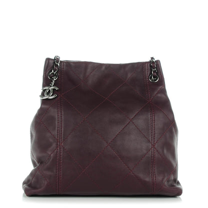 Chanel Lambskin Soft Touch Shoulder Bag Prune 1 of 8
