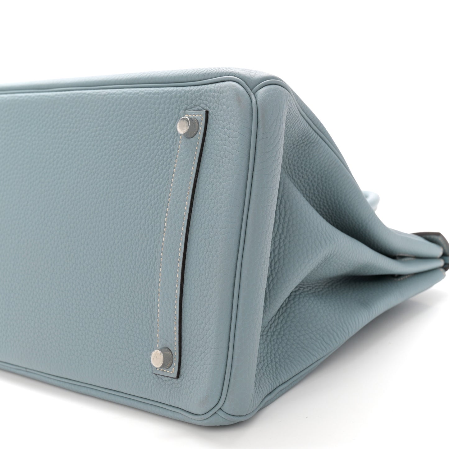 Togo Birkin 35 Bleu Lin