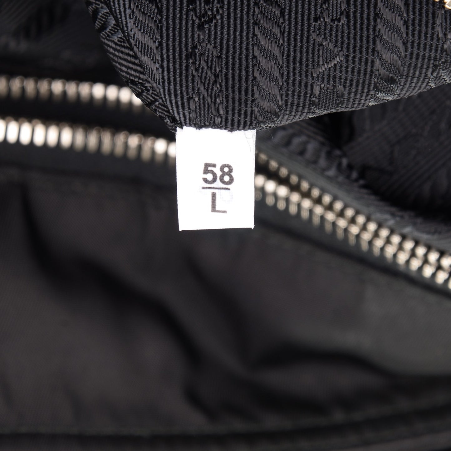 Tessuto Nylon Vela Diaper Bag Black