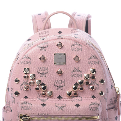 MCM Visetos Studded Small Stark M Backpack Soft Pink 7 of 10