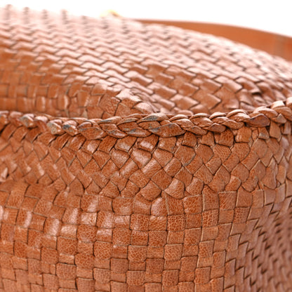 Prada Goatskin Woven Hobo Nudo 13 of 21