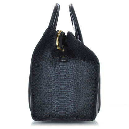 Celine Ombre Python Mini Luggage Black 4 of 9