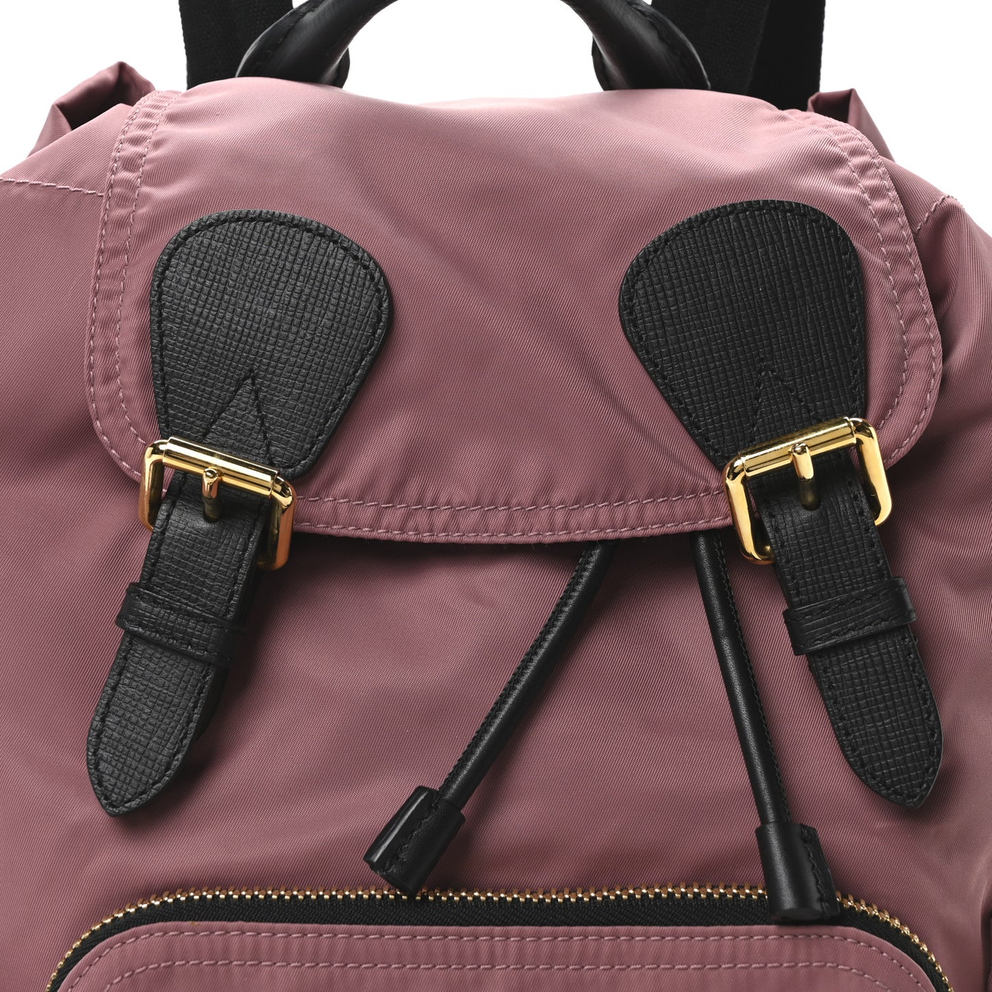 Nylon Medium Rucksack Backpack Mauve Pink