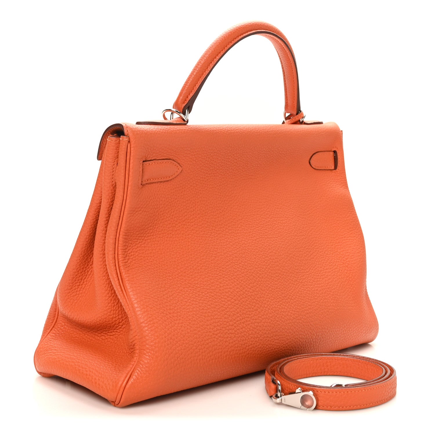 Hermes Togo Kelly Retourne 32 Orange 3 of 10