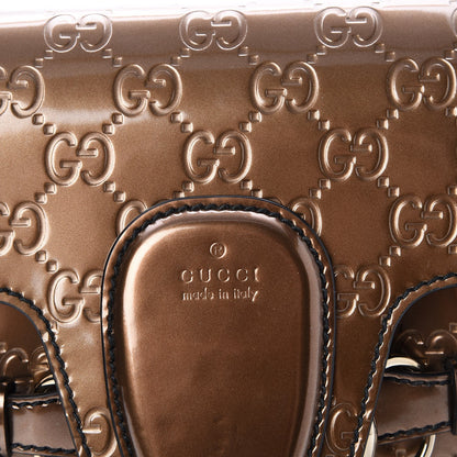 Gucci Shine Guccissima Large Emily Chain Shoulder Bag Acero 7 of 9