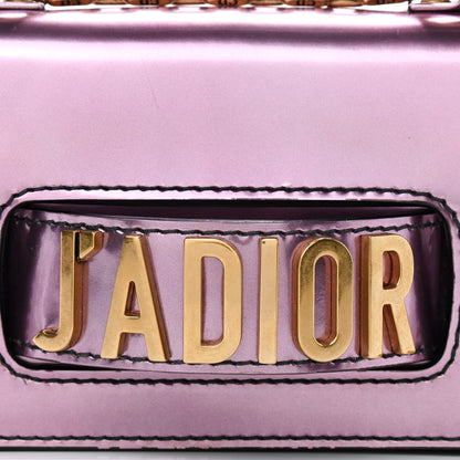 Christian Dior Metallic Calfskin J'Adior Mini Chain Flap Bag Pink 9 of 10