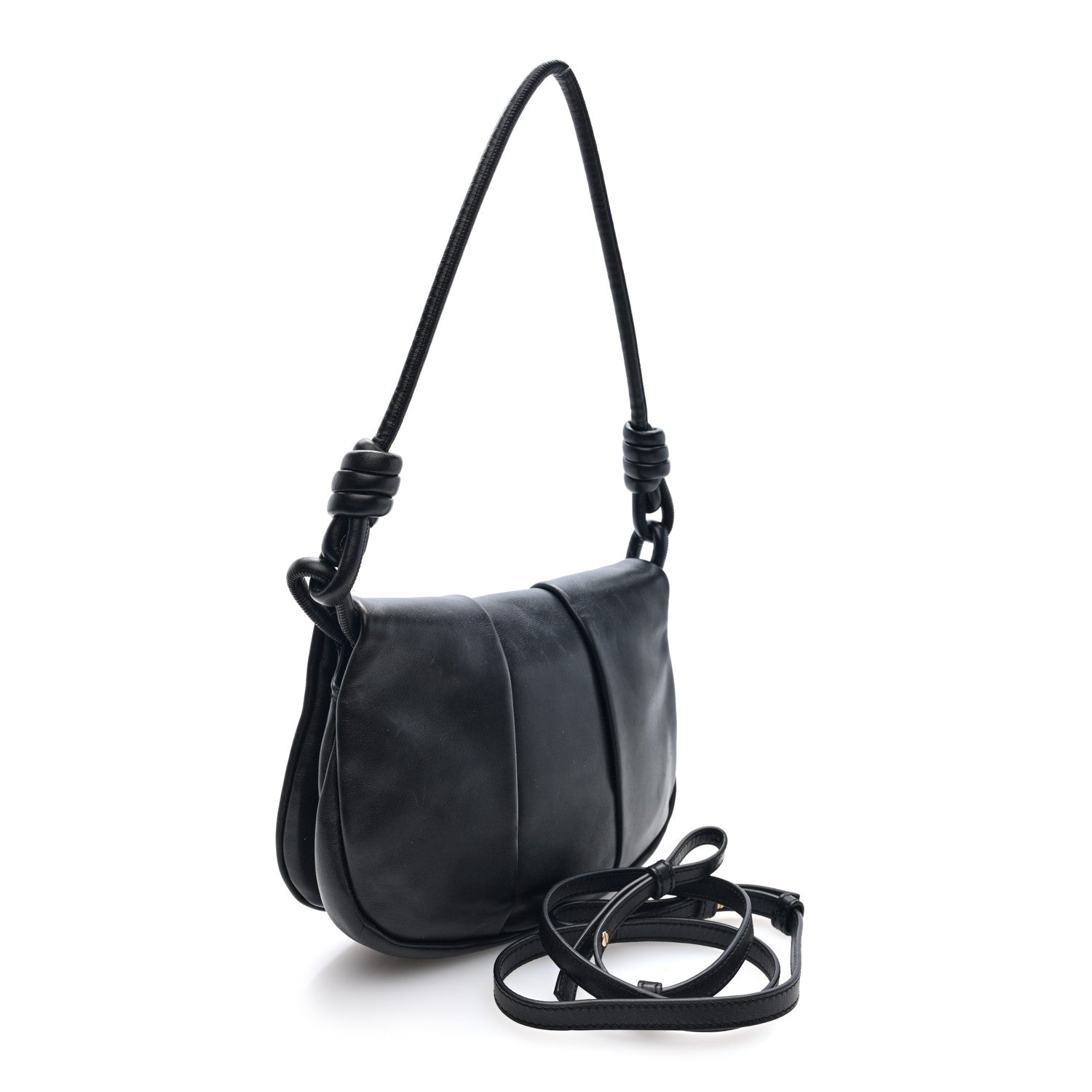 Loewe Shiny Nappa Calfskin Paseo Satchel Black 3 of 9