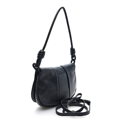 Loewe Shiny Nappa Calfskin Paseo Satchel Black 3 of 9