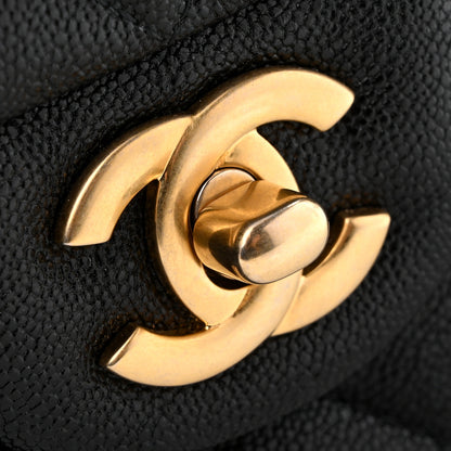 Chanel Caviar Quilted Mini Top Handle Rectangular Flap Black 11 of 12