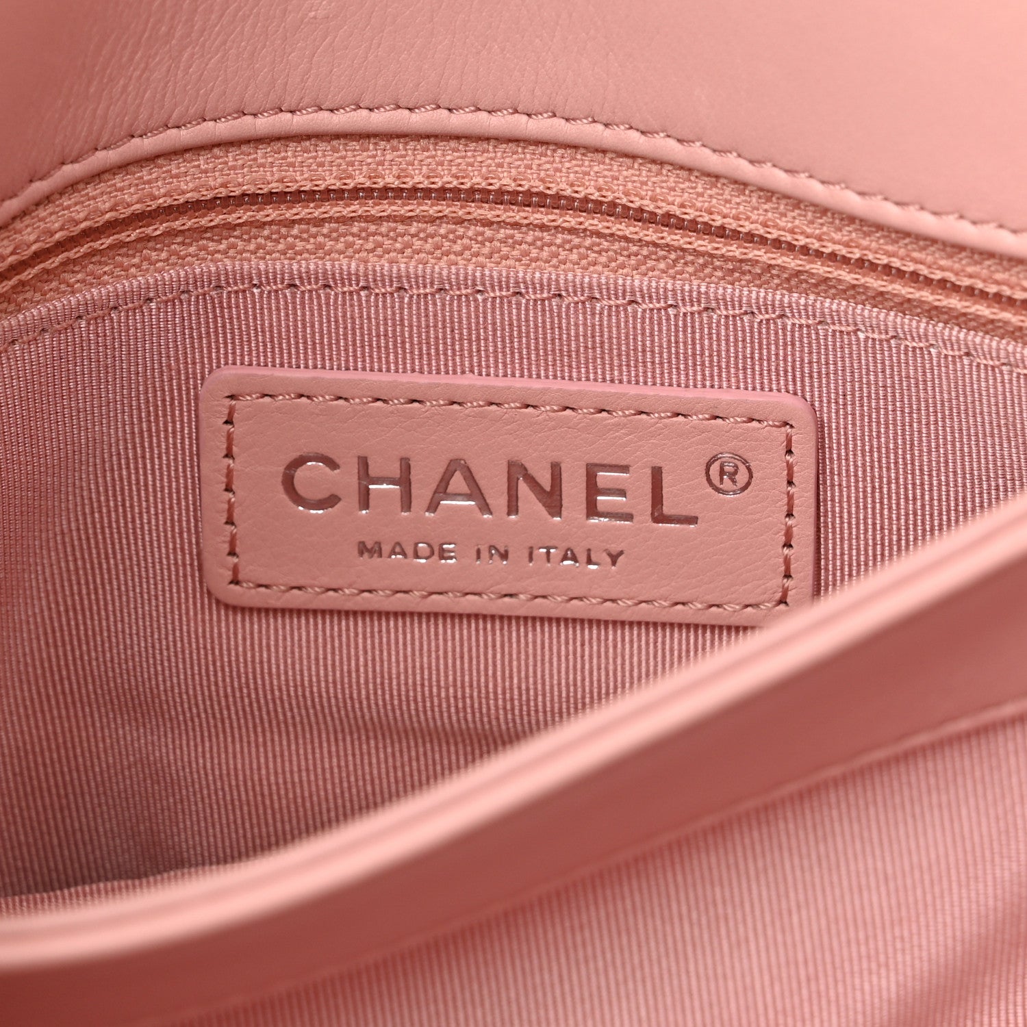 Chanel Calfskin Studded Chevron Quilted Flap Pink 6 of 10