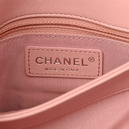 Chanel Calfskin Studded Chevron Quilted Flap Pink 6 of 10